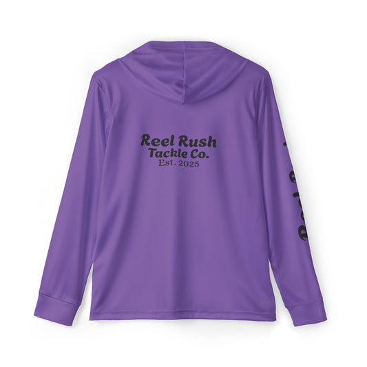 ReelRush Men's Hooded Fishing Shirt (Purple)