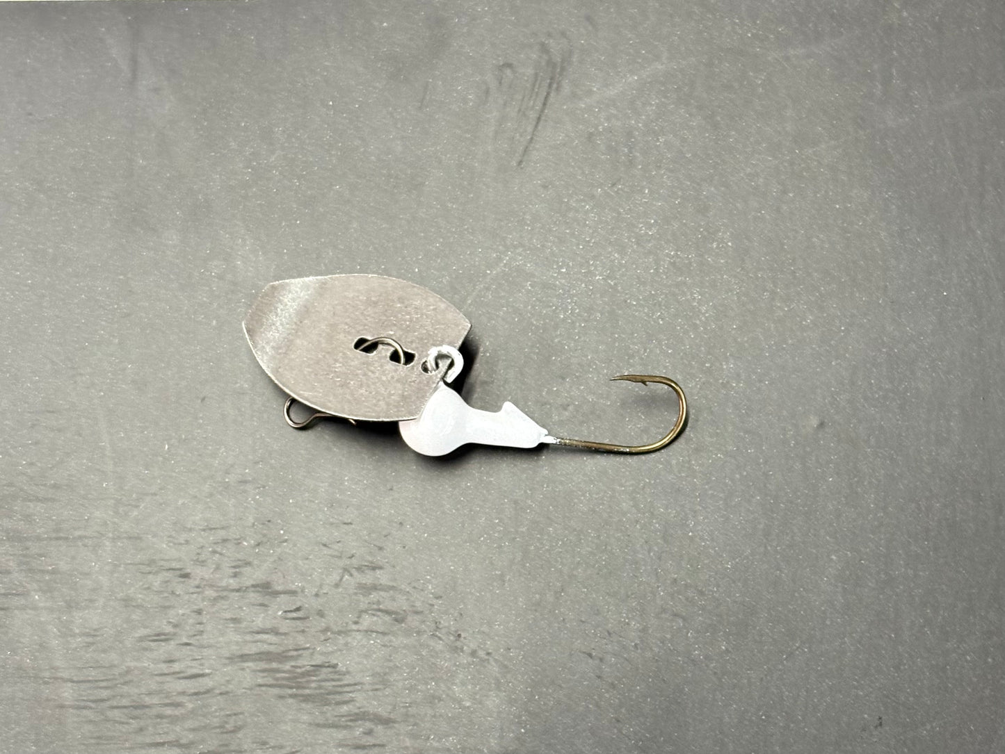 1/16oz Pearl White Micro Slab Thumper (1 Jig As Shown)