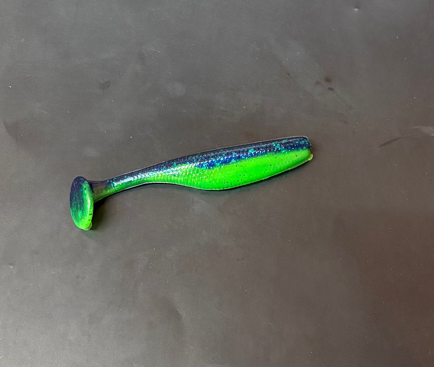 3.8 Inch Sour JuneBug Paddle-Tail (Pack Of 6)