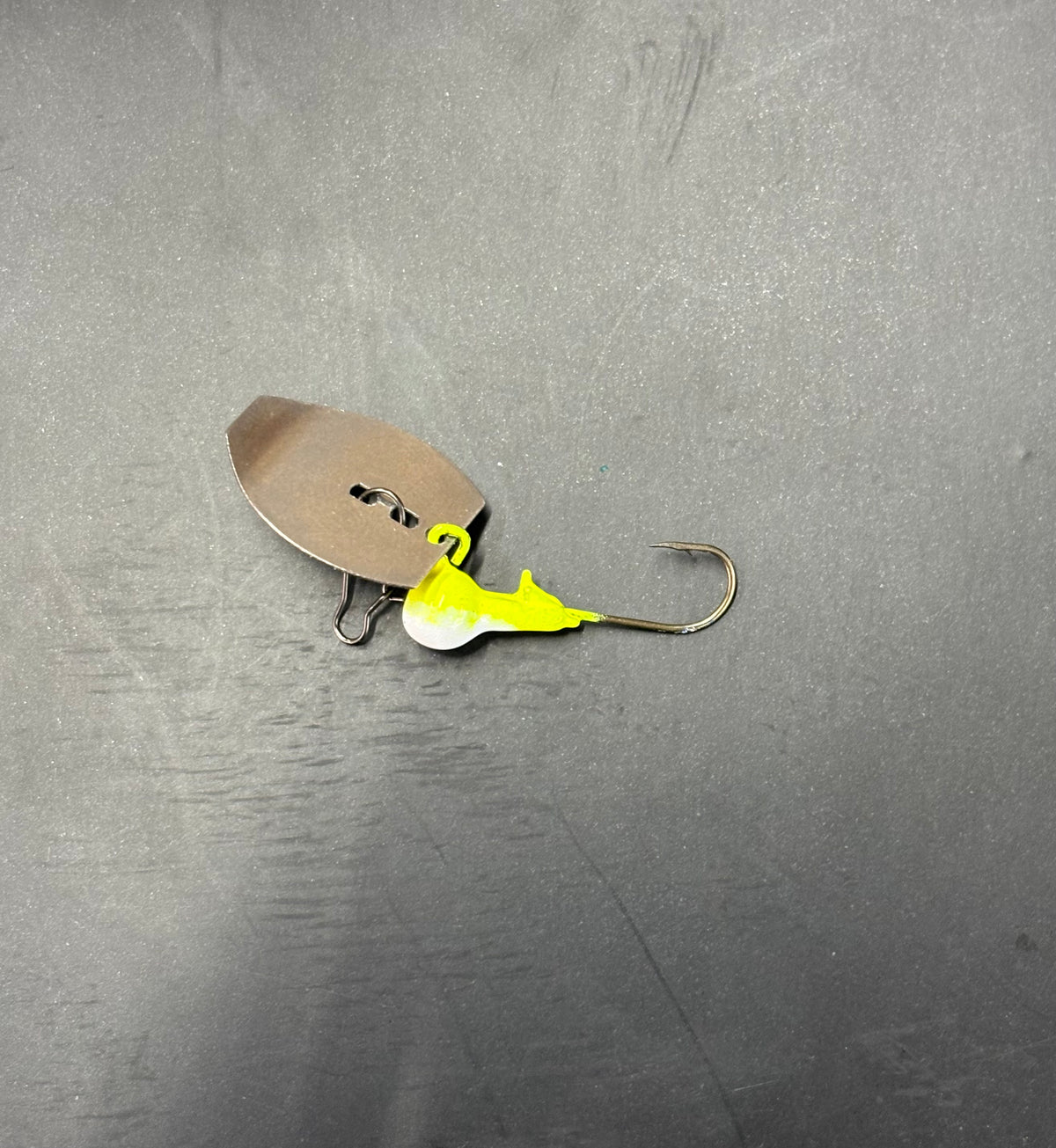 1/16oz Electric Shad Micro Slab Thumper (1 Jig As Shown)