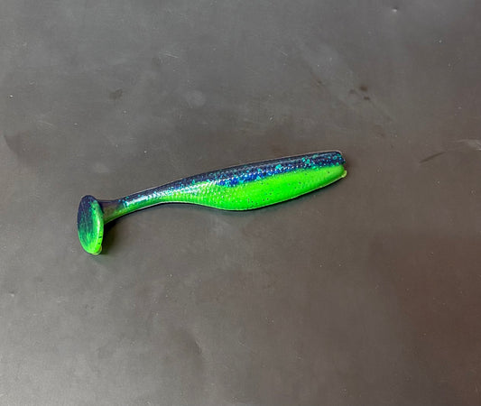 3.8 Inch Sour JuneBug Paddle-Tail (Pack Of 6)
