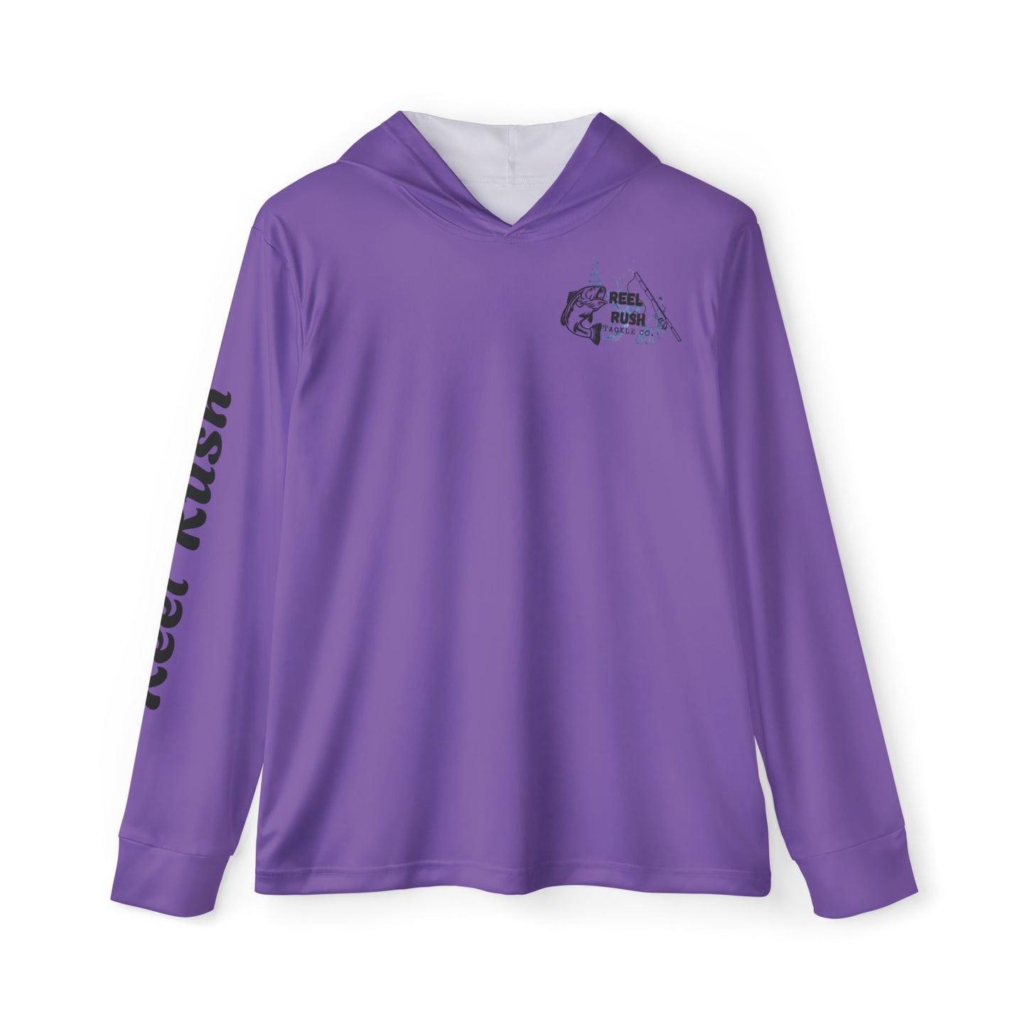 ReelRush Men's Hooded Fishing Shirt (Purple)