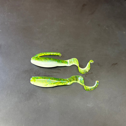 2 Inch Baby Bass Slab Twister (Pack Of 10)