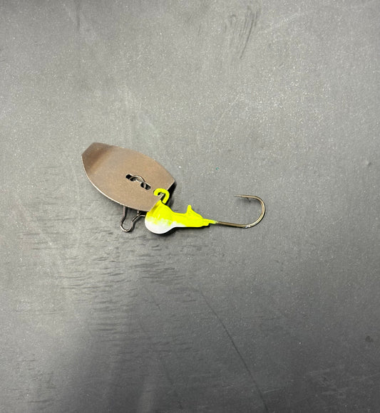 1/16oz Electric Shad Micro Slab Thumper (1 Jig As Shown)