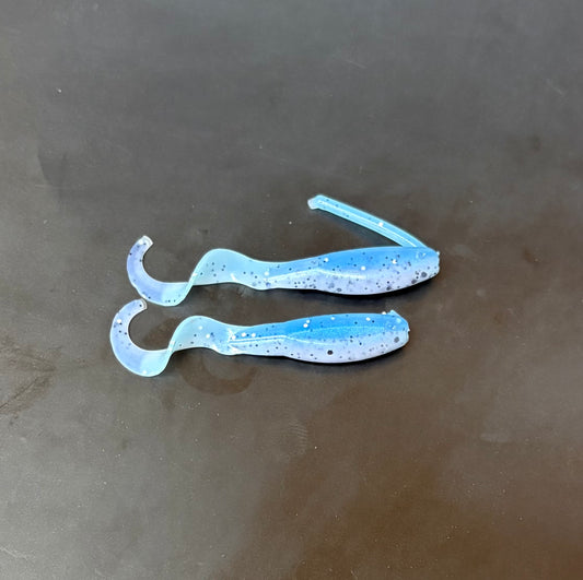 2 Inch Blue Shiner Slab Twister (Pack Of 10)